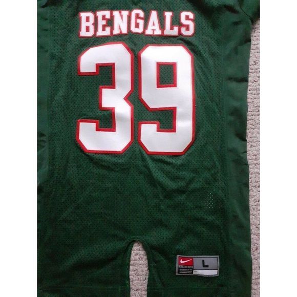 Nike Team Bengals Jersey #39 Green and Orange Adult Size Large Nike Team Apparel - Picture 2 of 5